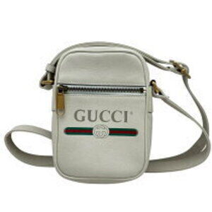Gucci Sherry Line Shoulder Bag White Leather